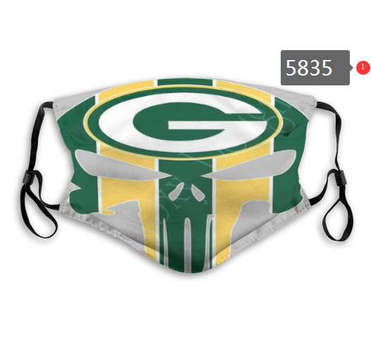 2020 NFL Green Bay Packers Dust mask with filter->nfl dust mask->Sports Accessory